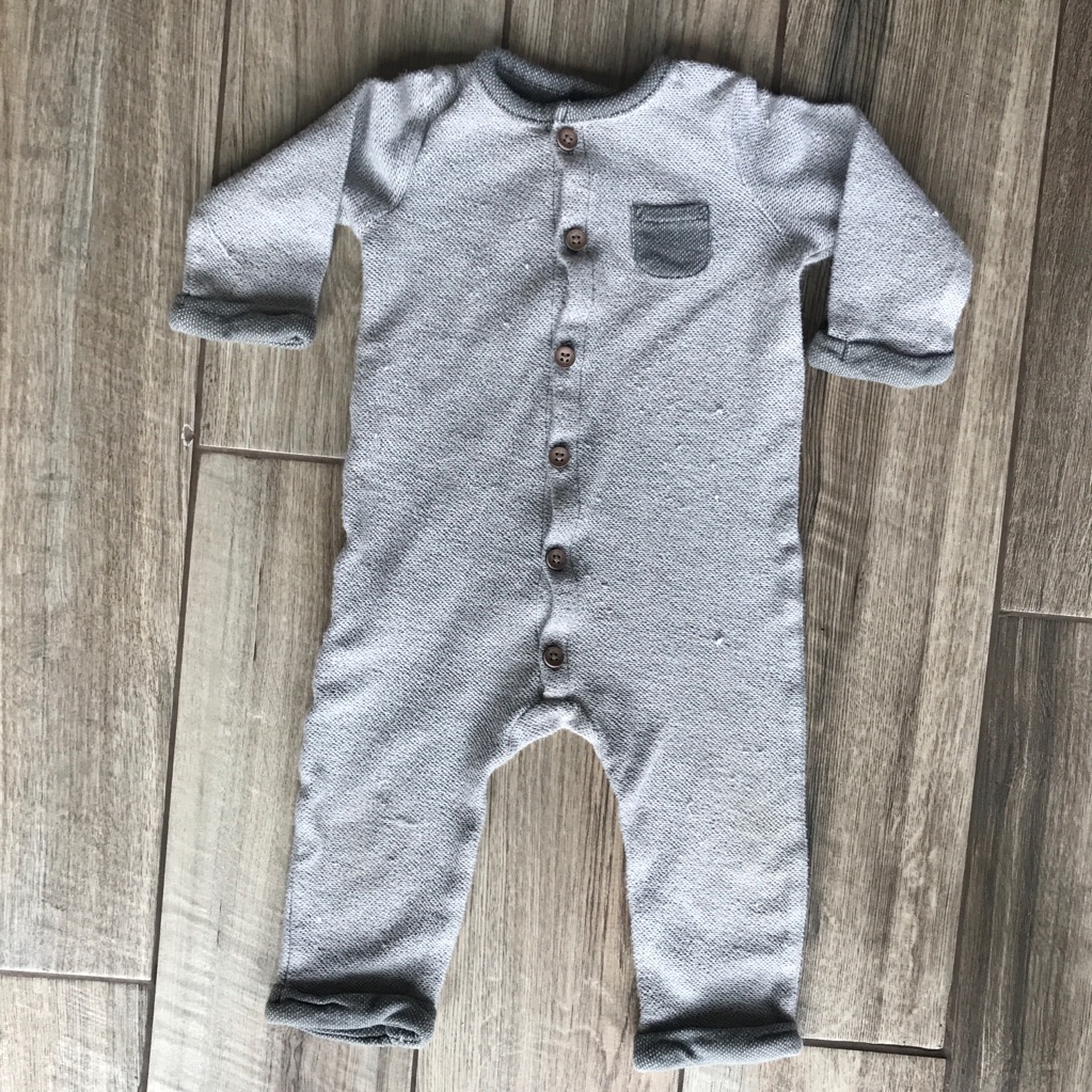 Winter Button Romper